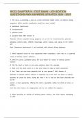 RICCI CHAPTER 9 - TEST BANK - 4TH EDITION QUESTIONS AND ANSWERS UPDATED 2024 - 2025