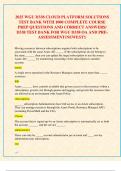 2025 WGU D338 CLOUD PLATFORM SOLUTIONS  TEST BANK WITH 1000 COMPLETE COURSE  PREP QUESTIONS AND CORRECT ANSWERS&sol;  D338 TEST BANK FOR WGU D338 OA AND PREASSESSMENT&lpar;NEWEST&excl;&rpar;