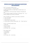 SPEECH CHAPTER 1 TEST BANK QUESTIONS AND ANSWERS&period;