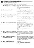 ZOO 3603C - Exam 1 Sample Questions &lpar;Latest &rpar; New Full Exam Questions and Answers 100&percnt; Correct