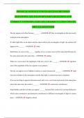 PHYSICAL SCIENCE END YEAR EXAM REVISION QUESTIONS&period; ALL EXAM REVISION QUESTIONS AND CORRECT ANSWERS &lpar;ALREADY GRADED A&plus;&rpar; &lpar;2024 UPDATE&rpar; 100&percnt; GUARANTEED