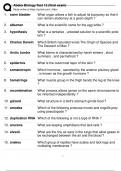 Abeka Biology Test 12 &lpar;final exam&rpar; Exam Questions and Answers 100&percnt; Correct with complete solution