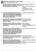AQA A Level Biology Mock Paper 2 Q&A Exam Questions and Answers 100&percnt; Correct with complete solution