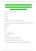 PHYSICAL SCIENCE SAMPLE END SEMESTER EXAM&period; ALL SAMPLE EXAM REVISION PRACTICE QUESTIONS WITH CORRECT ANSWERS &lpar;2024 UPDATE&rpar;