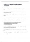 PSB test 1 questions & answers 2024&sol;2025 