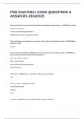 PSB 3444 FINAL EXAM QUESTIONS & ANSWERS 2024&sol;2025