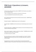 PSB Exam 3 Questions & Answers 2024&sol;2025
