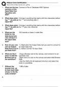 Alteryx Core Certification Exam Questions and Answers 100&percnt; Correct with complete solution