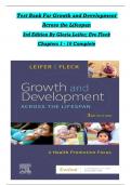 Growth and Development Across the Lifespan 3rd Edition TEST BANK By Gloria Leifer&semi; All Chapters 1 - 16&comma; Verified Newest Version