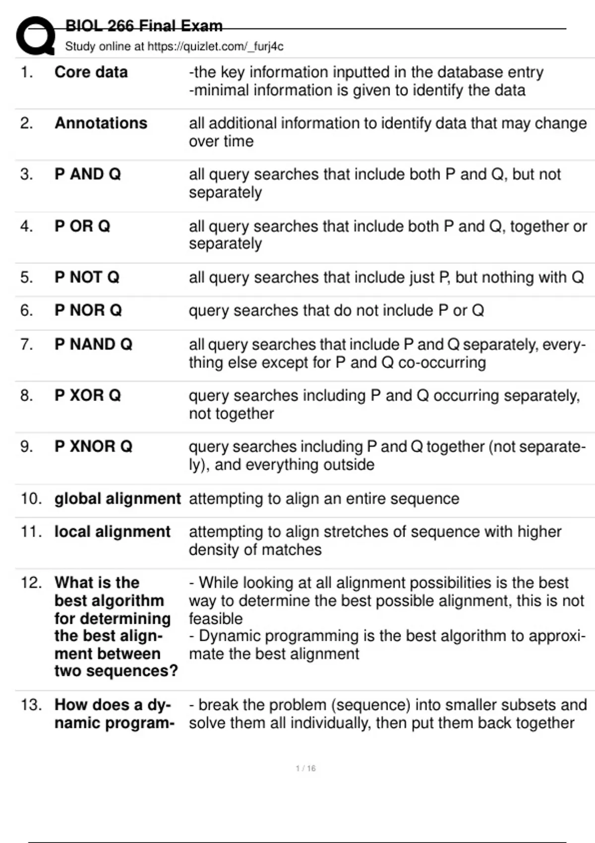BIOL 266 Final Exam Exam Questions with Detailed, (COMPLETE ANSWERS ...