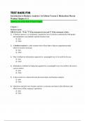 Test Bank for Introduction to Business Analytics&comma; 1st Edition by Richardson and Watson&comma; All Chapters 1 to 12 complete Verified editon ISBN&colon; 9781265451813