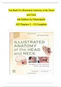 TEST BANK For Illustrated Anatomy of the Head and Neck 6th Edition by Margaret J&period; Fehrenbach&comma; Susan W&period; Herring &vert; Verified Chapters 1 - 12 &vert; Complete Newest Version