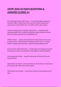 AFCPE 2024&sol;25 EXAM QUESTIONS & ANSWERS SCORED A&plus;