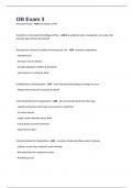 OB Exam 3 Questions And Answers 
