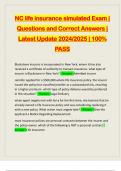 NC LIFE INSURANCE BUNDLED EXAMS&colon;&colon;&colon;&colon; Q&A LATEST UPDATE 2024&sol;2025