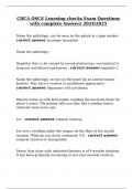 CDCA OSCE Learning checks Exam Questions with complete Answers 2024&sol;2025