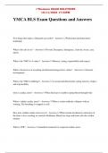 YMCA BLS Exam Questions and Answers 