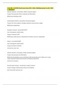 NUR 2502 &sol; NUR2502 Final Exam &lpar;Latest 2023 &sol; 2024&rpar;&colon; Multidimensional Care III &sol; MDC 3 - Rasmussen