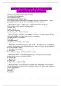 colibri real estate law Exam&vert;100 Questions and Answers