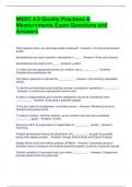 MSSC 4&period;0 Quality Practices & Measurements Exam Questions and Answers