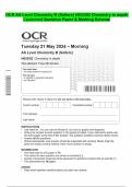 OCR AS Level Chemistry B &lpar;Salters&rpar; H033&sol;02 Chemistry in depth  Combined Question Paper & Marking Scheme 
