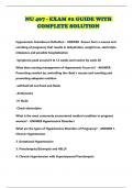 NU 407 - EXAM &num;2 GUIDE WITH COMPLETE SOLUTION