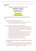 BIBL 410 &ndash; D03 Questions and Answers