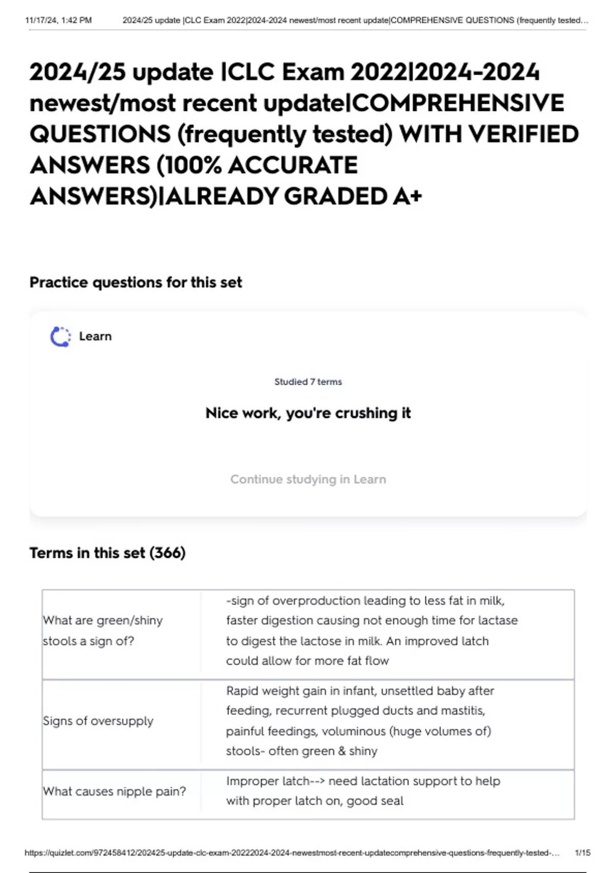 2024/25 update |CLC Exam 2022| newest/most recent update|COMPREHENSIVE ...
