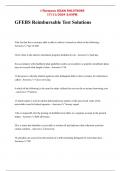 GFEBS Reimbursable Test Solutions
