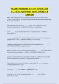 MA103 Midterm Review UPDATED  ACTUAL Questions and CORRECT  Answers