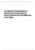 Exam &lpar;elaborations&rpar; Fundamentals of Nursing The Art and SCIENCE