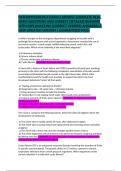 PATHOPHYSIOLOGY EXAM 2 NEWEST COMPLETE REAL EXAM