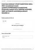 CMN 548 MODULE 1 STUDY QUESTIONS &vert;2024-2024 newest&sol;most recent update&vert;COMPREHENSIVE QUESTIONS &lpar;frequently tested&rpar; WITH VERIFIED ANSWERS &lpar;100&percnt; ACCURATE ANSWERS&rpar;&vert;ALREADY GRADED A&plus;