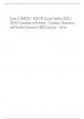 Exam &lpar;elaborations&rpar; NUR210 &sol; NUR 210