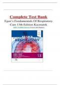 Test Bank- Egan's Fundamentals of Respiratory Care 13th Edition &lpar; James K&period; Stoller&comma; &rpar; All Chapters 1-58&vert;&vert; Newest Edition