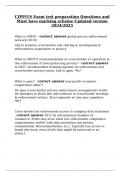 CIPP&sol;US Exam test preparation Questions and Must have marking scheme Updated version 2024&sol;2025