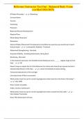 Reformer Instructor Test Out - Balanced Body Exam &lpar;verified 2024&sol;2025&rpar;