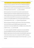 VA Contractors Advanced &lpar;Class A&rpar; Exam Graded A&plus;