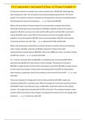 VA Contractors Advanced &lpar;Class A&rpar; Exam Graded A&plus;