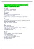 Neuro 3 &lpar;Final Exam GBS&comma; Post polio&comma; CMT&comma; ALS&rpar; Verified 2024