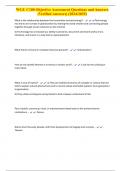 WGU C100 Objective Assessment Questions and Answers &lpar;Verified Answers&rpar; &lpar;2024&sol;2025&rpar;