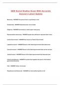 GED Social Studies Exam With Accurate Answers Latest Update