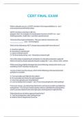 CERT FINAL EXAM