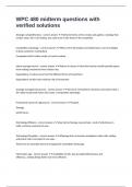 WPC 480 midterm questions with verified solutions