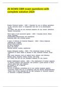 25 SCWS CBR exam questions with complete solution 2024&period;