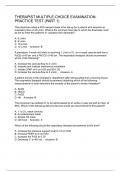 THERAPIST MULTIPLE-CHOICE EXAMINATION&colon; PRACTICE TEST &lpar;PART 1&rpar;