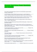 Comedy Safe Driver Exam Questions and Answers