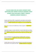 NU 201 EXAM 2&sol;NU 201 EXAM 2 NEWEST EXAM QUESTIONS AND CORRECT DETAILED ANSWERS LATEST UPDATES 2024-2025&lpar;100&percnt; CORRECT VERIFIED ANSWERS&rpar; ALREADY GRADED A&plus;