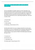 S433 FINAL EXAM 2025 WITH 100&percnt; ACCURATE SOLUTIONS