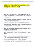 ADM 201 FINAL EXAM questions with complete solution 2024&period;